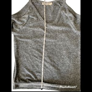 Cold shoulder soft long sleeve